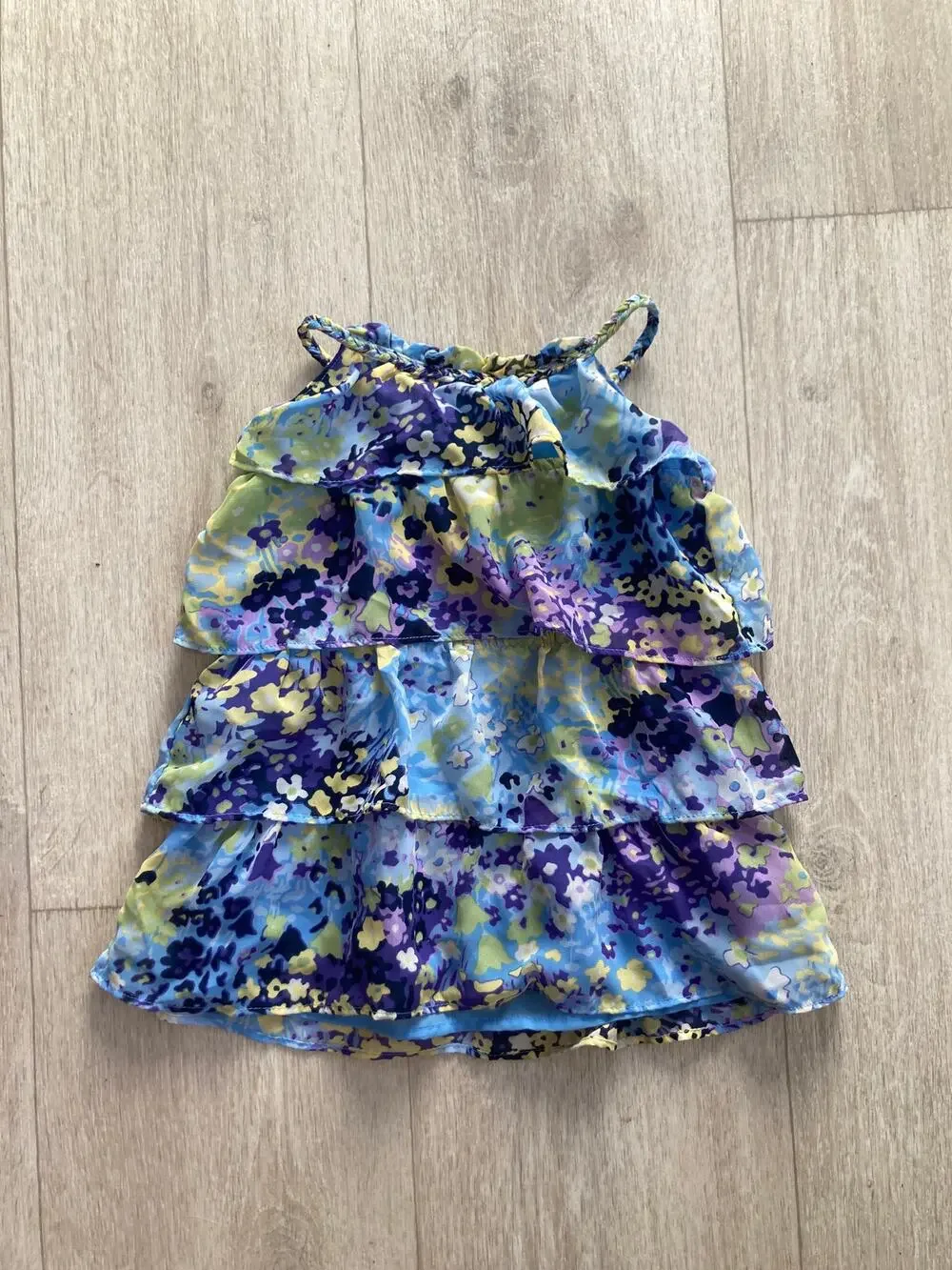 Gap Chiffon Ruffled Baby Dress, Size 12-18M